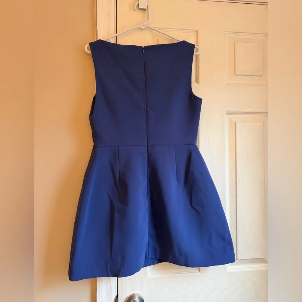 Amanda Uprichard Banco Dress Royal blue - Picture 2 of 3